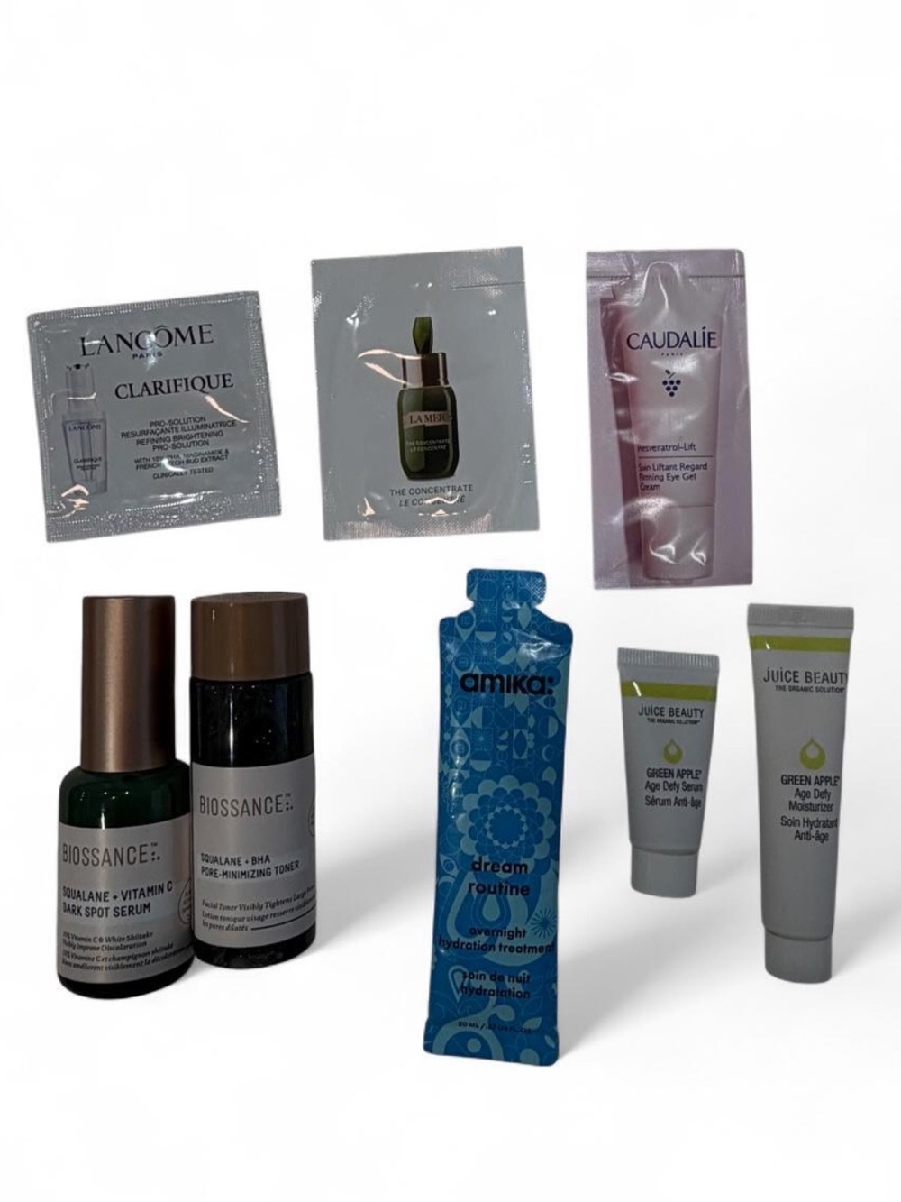 Skincare samples bundle